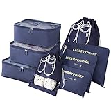 Vicloon Koffer Organizer, 8-in-1-Set Gepäck Organizer, wasserdichte Reise...