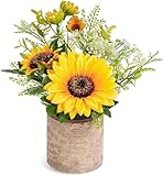 RIOFOGO Künstliche Sonnenblumen im Topf – Realistische...