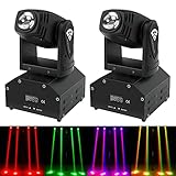 UKing 2pcs LED Moving Heads RGBW Beam dmx512 Lichteffekt Kein Led Strahler...