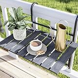 [en.casa] Balkonhängetisch Petäjävesi Balkontisch klappbar Balkon...