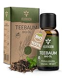 Heldengrün® BIO Teebaumböl [100% NATURREIN] Natürliche Haut- und...