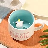 3D Einhorn Tasse aus Keramik, Einzigartige Handgefertigte Einhörner...