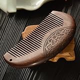 MINGZE Holzkamm Haarkamm, natürliches antistatisches Sandelholz hölzernes...