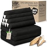 livasia Thaikissen 3 Auflagen einfarbig - 175x50x8cm - Dreieckskissen...