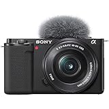 Sony Alpha ZV-E10 APS-C spiegellose Vlog-Kamera mit 16-50mm Objektiv...
