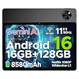 DOOGEE U11 Android 16 Tablet 11 Zoll Gemini AI 16GB RAM +128GB ROM (2TB TF)...