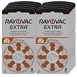 80 Hörgerätebatterien Rayovac Extra 312. 10x8 Stück