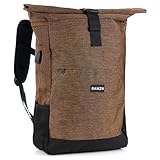 RANZN® – London – Premium Rucksack Herren & Damen, Rolltop...