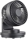 Sichler Haushaltsgeräte Ventilator Auto: USB-Tischventilator, 3 Stufen,...