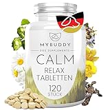 MYBUDDY Calm Relaxtabletten Hund Beruhigung mit Baldrian Hopfen...