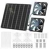 Mucek Solar Ventilator, 15W Solarpanel Ventilator Solarbetrieben, Solar...