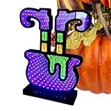 Manolyee Halloween Nachtlicht | LED Nachttischlampe Mit USB-Anschluss - LED...