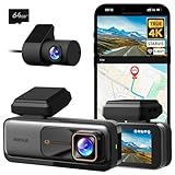 BOTSLAB Dashcam Auto Vorne Hinten, 4K Dashcam Auto GPS mit WiFi, Dual...