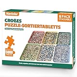 Nariolar 43.0 * 30.5CM Stapelbare Puzzle-Sortierer, 6er-Pack Puzzle...