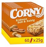 Müsliriegel | Corny Classic Erdnuss Süß & Salzig | Mit leckeren...