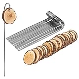 Ideen mit Herz 25 Metall-Pflanzenstecker (20 cm hoch, Ø 2 mm) | 25...