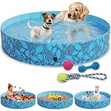 zooprinz Faltbarer Pool 160x30 cm - Für große, kleine Hunde & Kinder –...