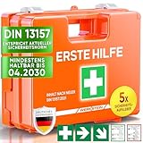 WERKSTEIN® Erste Hilfe Kasten [DIN 13157:2021] inkl. Wandhalterung, 5x...
