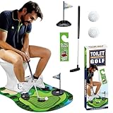 bluaqua Toilettengolf Geschenk Set,Minigolfspiel mit Schläger & Bällen...