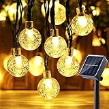 Moxled Solar Lichterkette Aussen 60 LED, 11M Lichterkette Außen Solar...