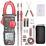 Digitales Stromzange AC DC Multimeter: True-RMS 4000 Counts Strommesszange...