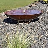 CLGarden Springbrunnen Cortenstahl Wasserschale SCWS80 Garten Brunnen...