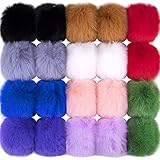 BQTQ 20 Stück Bommel für Mütze, Kunstfell Pompon Kunstfell Bommel...