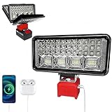 Kabellose LED-Arbeitsleuchte für Einhell 18 V Akku, 90 W, 6800 Lumen,...