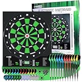 Cyeelife Elektronische Dartscheibe,Dartboard mit 12 Darts,24 Pro Flights 50...