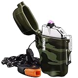 SUPRUS Wasserdichtes Feuerzeug Mit 3 Modi Taschenlampe - Winddichtes...
