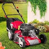 BRAST® Benzin Rasenmäher mit Antrieb | 3,5kW (4,76PS)-5,2kW(7PS) |...