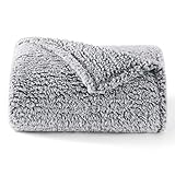 BEDSURE Decke Sofa Kuscheldecke Flauschig Grau - Warm Sherpa Sofaüberwurf...