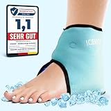 ICEHOF Kühlpads Fußgelenk - Kühlbandage Knöchel - Sprunggelenkbandage...