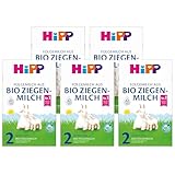 HiPP 2 Folgemilch aus Bio Ziegenmilch (5 x 400g), nach dem 6. Monat, mit...