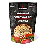 TastySmoke® Hochwertige Räucherchips Apfel – 100% natürliches Holz...