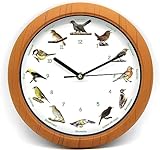 Luna24 simply great ideas... Vogelstimmen-Wanduhr mit 12 authentischen...