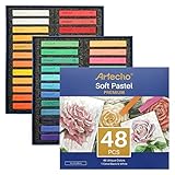 Artecho Pastellkreide 48er Premium Set, 46 Farben Darunter 4...