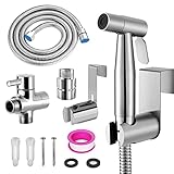 WEIDMAX Bidet-Handbrause, Hand Gehalten Bidet Sprayer Edelstahl Sprayer mit...