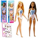 Barbie Puppen-Set für Kinder – Bündel mit amerikanischem Badeanzug und...