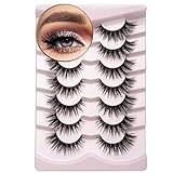 Onlyall Falsche Wimpern Weiche Dramatische Faux Mink Wimpern flauschige...