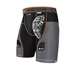 Shock Doctor Herren Ultra Powerstride Suspensorium, Black/Grey, S