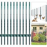 Thealyn U-Pfosten Set 10 Stück 152 CM für Gartenzäune Zaunpfosten,...