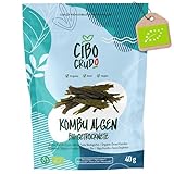 Bio Kombu Algen Vegan - 40g. Premium Qualität Sonnengetrocknet Alge....