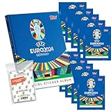 Bundle mit UEFA EURO 2024 Germany - Sammelsticker - 1 Hardcover Album + 10...