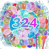 POPOYU 324 Stück Wiederverwendbare Wasserbomben,Wasserbomben...