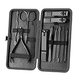 Maniküre Set Nagelknipser Pediküre Set-12pcs Edelstahl Nagelset,...