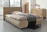 Wolf Möbel Rattanbett Round 180x200cm Rattan Doppelbett Bettgestell aus...