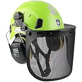 GREEN DEVIL Kettensägen-Schutzhelm Forstschutzhelm Sicherheitshelm mit...