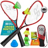 Rush Racket Speed Badminton Set RS3 – 5-teiliges Crossminton Set mit 2...