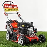 HECHT 5-IN-1 Benzin Rasenmäher – leistungsstarker 4 Takt Eco Motor 4,4...